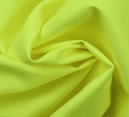 Cotton/nylon fluorescent yellow flame-retardant fabric