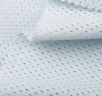 Knitted flame-retardant mesh fabric