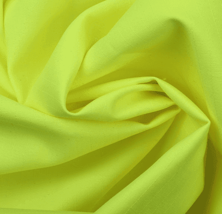 Cotton/nylon fluorescent yellow flame-retardant fabric